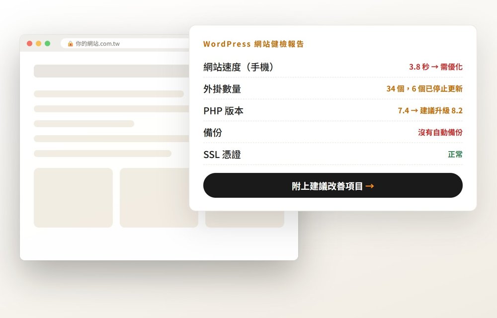 WordPress 網站健檢報告